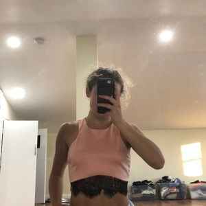 Pink crop top